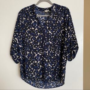 Moms the Word patterned blouse